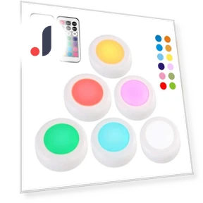RGB 13 Color Adjustable Brightness Touch LED Closet Light — LED Strips, Blackcurrant