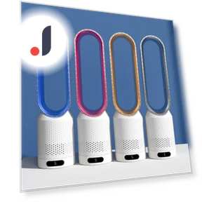 Smart Bladeless Air Purifier Fan — Activated Carbon Air Purifiers, Chic Interiors