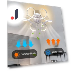 Smart Ceiling Fan with Light — Ceiling Fans, Luminaire Lighting Mall