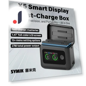 Smart Charging Box LCD Display Battery Charger Two Bay Fast Charge Case — Chargers, AE Selection