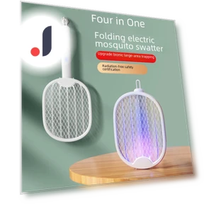 Smart Foldable Electric Fly Swatter with Vertical Rotation and Photocatalytic Mosquito Trap Lamp — Fly Swatters, StrideBox