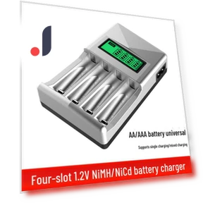 Smart LCD Charger with 4 Slots — Chargers, TrendVibeCN