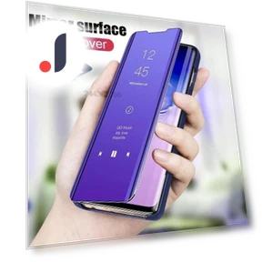 Smart Mirror Leather Book Case — Phone Accessories, case-A1