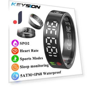 Smart Ring 5ATM Waterproof Health Tracker — Smart Rings, KEYSION