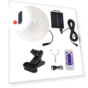 Solar-powered LED umbrella with time controller — Outdoor Umbrella Lighting, Vestidos