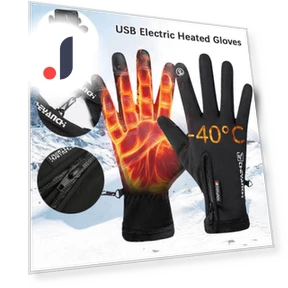 USB Heated Gloves — Gloves, Rainbow Rain