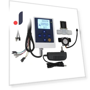 Water Flow Control LCD Display Flow Sensor Meter with Solenoid Valve — Flow Switches, DOKI DOKI MARKET form NIPPON