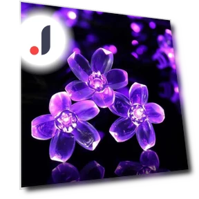 Waterproof Solar Cherry Blossom Lights — Garden Illumination, AI Supermarket