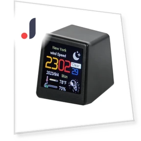 WIFI Weather Station Smart Desktop Electronic Clock — Desk & Shelf, Freedom BABY