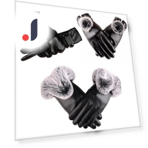 Winter Touchscreen Leather Gloves — Gloves, AI Supermarket