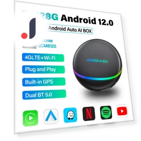 Wireless Carplay AI Box — Stereo Receivers, Auto Accessories Home