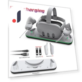 Wireless Charging Dock Station — VR Headsets, Modern Home Furnishing