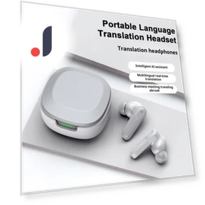 Wireless Headphones with Two-Way Voice Translator — Phone Accessories, caicaichen