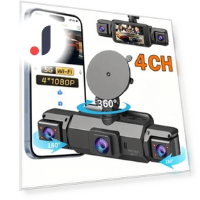 4 Channel Dash Cam Driving Camera — Dashboard Cameras, LIAESMART