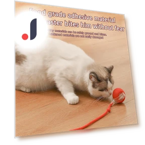 Automatic Rolling Ball Pet Toy with Artificial Tail — Cat Playthings, Explorer Outdoors