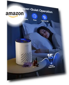 HEPA Air Purifier with Fragrance Sponge — Activated Carbon Air Purifiers, Mooka