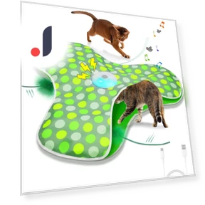 Interactive Cat Toy 'Hide and Seek' with Mouse — Cat Playthings, Fun Kitchen MALL