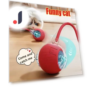 Interactive Pet Toy Ball — Cat Playthings, vinc