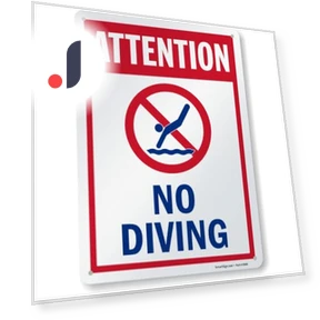 Metal Pool Sign — , SmartSign