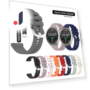 Silver Strap with Silicone Buckle — Bands, Agood