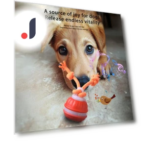 Smart Automatic Dog Toy with Moving Ball and Squeaky Motion Sensor — Balls, Uomobo