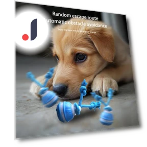 Smart Automatic Moving Ball Squeaky Dog Toy — Balls, Easy Fitness