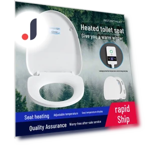 Smart Toilet Seat Cover with Adjustable Temperature and Heating — Lid & Tank Covers, WoW Home