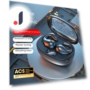 True Wireless Headset with Bone Conduction — On-Ear Headphones, AI Market