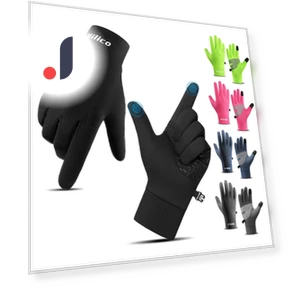 Unisex Winter Touchscreen Waterproof Gloves with Velvet Lining — Gloves & Mittens, All 4 Hair Care