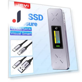Visual Smart M.2 NVMe / SATA SSD Enclosure — Enclosures, JEYI