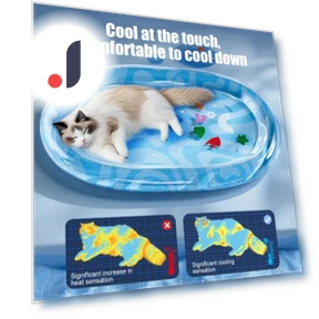 Water Cooling Pet Mat with Floating Fish — Mats, Love Pet House