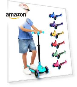 3 Wheel Foldable Kids Scooter — Electric Vehicles, SereneLife