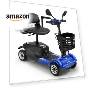 4-Wheel Foldable Mobility Scooter — Push Scooters, WheelWavi