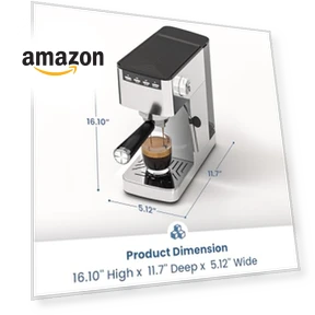 9 Bar Espresso Machine with Steam Frother — Coffee & Espresso Combos, COWSAR
