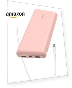 Portable Charger, USB-C Power Bank 20,000mAh — Chargers, Belkin