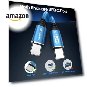 USB C to USB C Cable, 6FT 5-Pack — Cables, Aurnoet