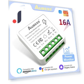 Wi-Fi Power Monitor Switch — Dimmer Switches, AUBESS
