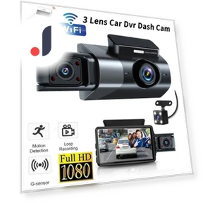 3-Channel Car Dashcam — Dashboard Cameras, LIAESMART