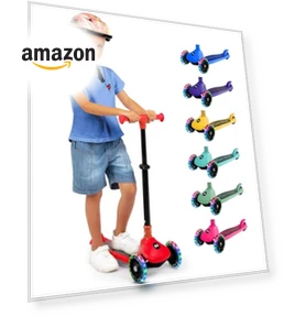 3 Wheel Foldable Kids Scooter — Push Scooters, SereneLife