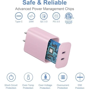 40W Dual Port USB C Wall Charger with 6FT USB C to C Cable, Shenzhen Dipinle Technology Co., Ltd