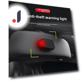 Anti-theft LED Solar-Powered Car Interior Light — Alarm Systems, AI Supermarket