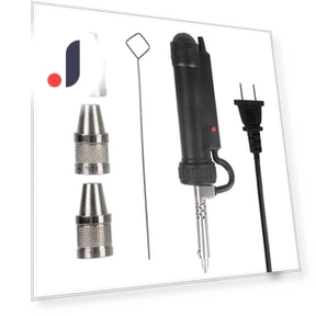 Automatic Solder Suction Pump with 3 Nozzles — Soldering Tools, SAMURAI STYLE