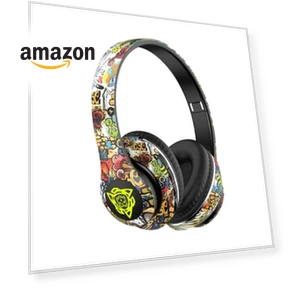 Bluetooth Headphones with LED Lights — Over-Ear Headphones, MODID