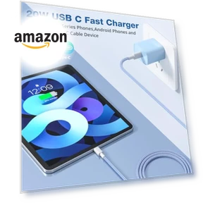 Fast Charging Wall Charger Block with USB C Cable — Chargers
