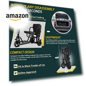 Folding Mobility Scooter — Push Scooters, Jiangsu Jingzhuo Yuantai machinery co. Ltd