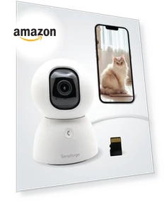 Indoor Pan-Tilt Security Camera — Smart Home Security, Sensforge
