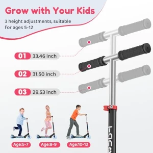 Light Up Kick Scooter, TONBUX