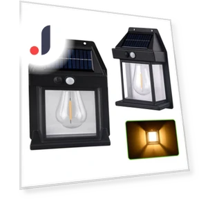 Motion Sensor Solar Wall Lights — Outdoor Security & Flood Lighting, JIOUjitang
