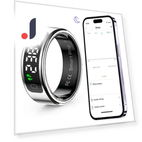 Smart Ring with Display Screen and Touch Health Manager — Smart Rings, Good Household Items