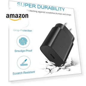 Super Fast Charging 25W USB C Wall Charger Block with 6ft Type C Charger Cable — Chargers, Guangdong Sangu Technology Co Ltd